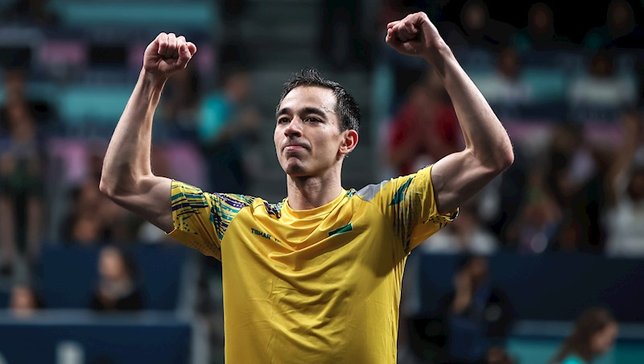 Embalado, Hugo Calderano vence a terceira partida 