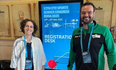 Jorge Fanck e Taisa Belli participam de congresso em Doha