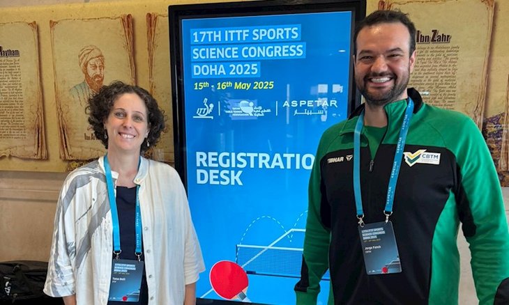 Jorge Fanck e Taisa Belli participam de congresso em Doha