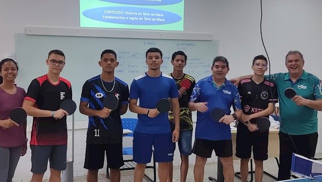 Clínica de tênis de mesa e Seletiva dos Jogos do IFAC movimentam Campus em Sena Madureira