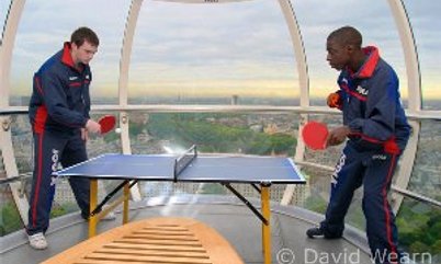 LONDON EYE RECEIVES TABLE TENNIS