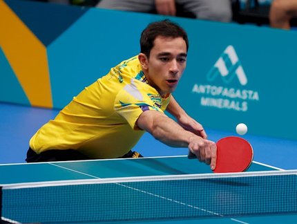 Hugo Calderano bate Alexis Lebrun e garante vaga nas quartas de final do WTT Champions Incheon, na Coreia do Sul