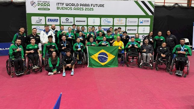Brasil conquista 30 medalhas no ITTF World Para Future Buenos Aires
