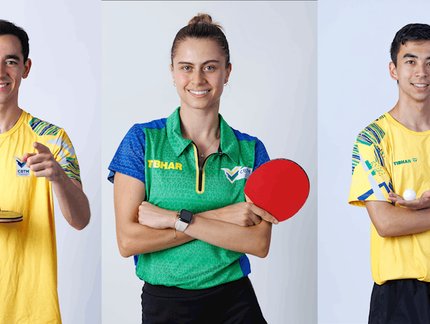 Hugo Calderano, Bruna Takahashi, Vitor Ishiy e Laura Watanabe voltam à mesa para o Europe Smash, na Suécia