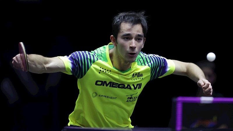 Em Macau, Hugo Calderano protagonizou uma disputa 