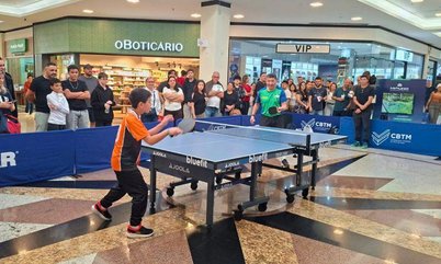 CBTM promove experiência com Hugo Hoyama no Vale Sul Shopping e celebra contagem regressiva para o WTT Star Contender São José dos Campos 2026