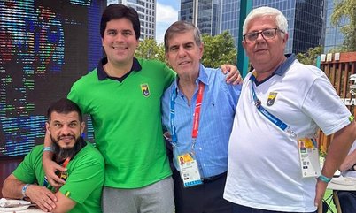 COLUNA DO PRESIDENTE – Alaor Azevedo se encontra com ministro do Esporte em Santiago