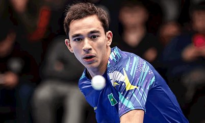 Hugo Calderano vence e está entre os 16 melhores no Smash da Arábia Saudita