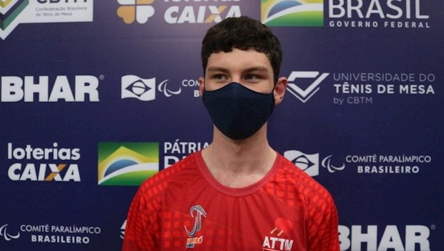 Campeão da classe 11, Lucas Hansen. Foto: CBTM