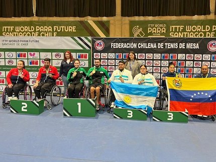 Com 28 medalhas, Brasil encerra ótima participação no ITTF Para Future Santiago, no Chile