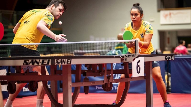Israel Stroh e Aline Meneses garantiram a medalha 
