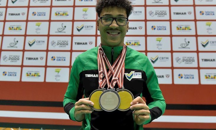 Cadu Moraes é nº1 no ranking internacional individual de duplas mistas na Classe 5