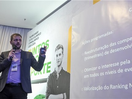 Vice-presidente, CEO e gerente de marketing da CBTM participam de Seminário Nacional de Formação Esportiva