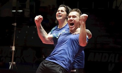 Bruna Alexandre e Paulo Salmin são campeões mundiais paralímpicos na classe XD17