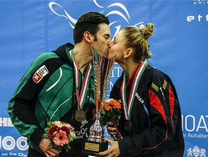 Lá Fora: Muito amor! João Monteiro e Daniela Monteiro conquistam duplas mistas e se tornam primeiro casal a levantar Campeonato Europeu