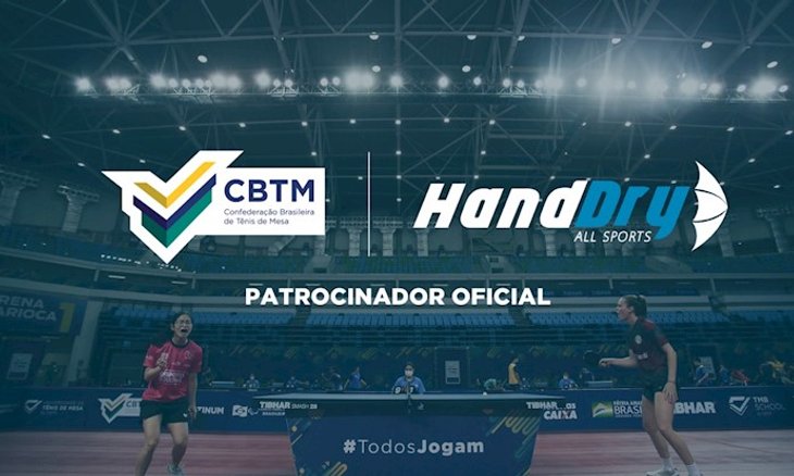 CBTM e Hand Dry fecham acordo de patrocínio para o tênis de mesa brasileiro