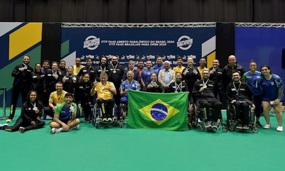 Recorde de medalhas! Em casa, Brasil termina Aberto Paralímpico ITTF Fa40 com 21 idas ao pódio