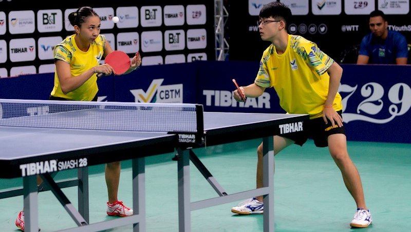 Título para o Brasil! Leonardo Iizuka e Giulia Takahashi são os grandes campeões de duplas mistas Sub-19 no WTT Youth Contender de Charleston