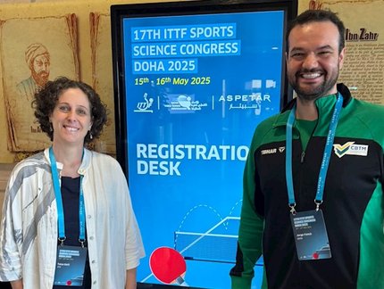 Jorge Fanck e Taisa Belli participam de congresso em Doha