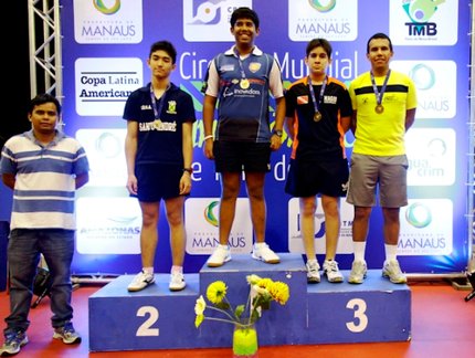 Atleta da APTM Joaçaba comemora conquista do ouro no Rating C