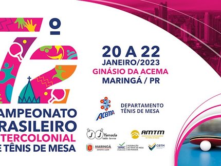 ACEMA é sede do 72º Intercolonial Brasileiro de Tênis de Mesa