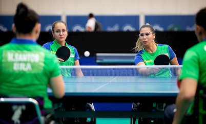 Brasil fatura as duas primeiras medalhas de ouro das disputas de duplas no Aberto Paralímpico Internacional