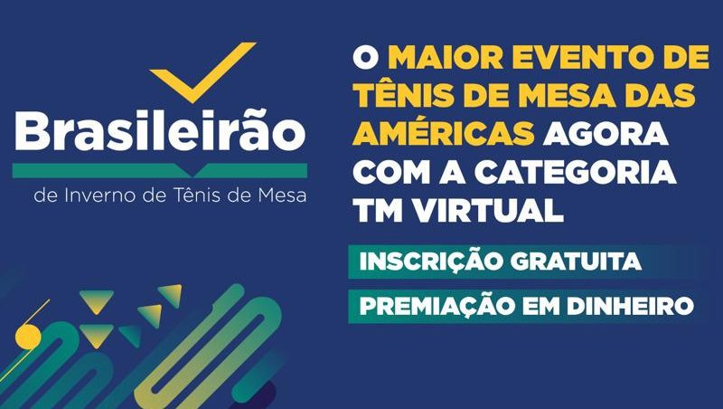 Brasileirão de Inverno 2026 leva o tênis de mesa para a realidade virtual