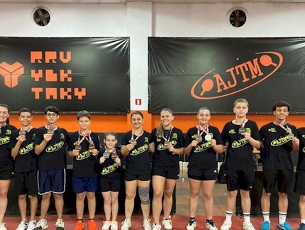 Jaú alcança 3ª colocação por equipes na Copa Brasil de Tênis de Mesa