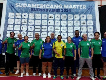 Brasil conquista nove medalhas em Campeonato Sul-Americano de Masters de Tênis de Mesa