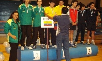 PÓDIO DUPLA JUVENIL MASCULINA SUL AMERICANO