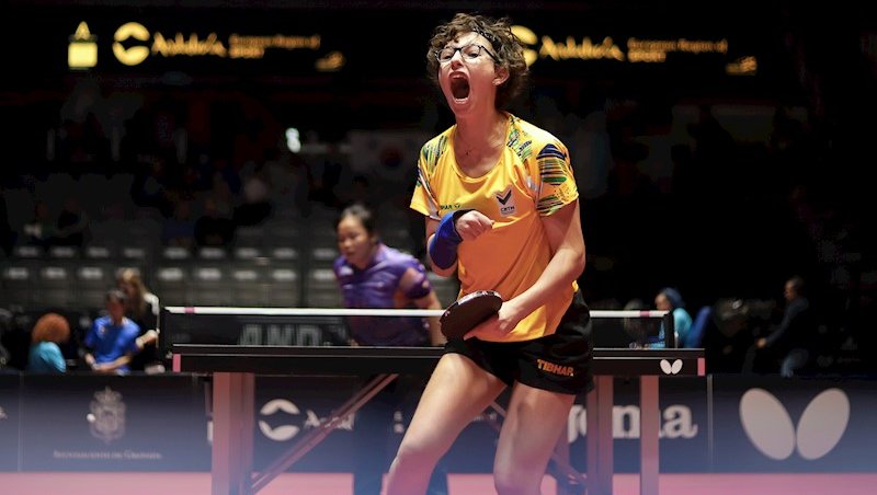 Sophia Kelmer conquistou a medalha de ouro na disp