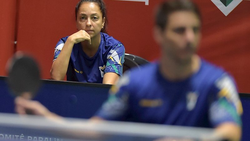 Valesca Maranhão de olho no seu atleta Gabriel dur