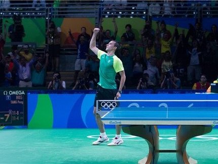 Hugo Calderano é eleito melhor atleta do tênis de mesa em 2016 pelo Comitê Olímpico do Brasil