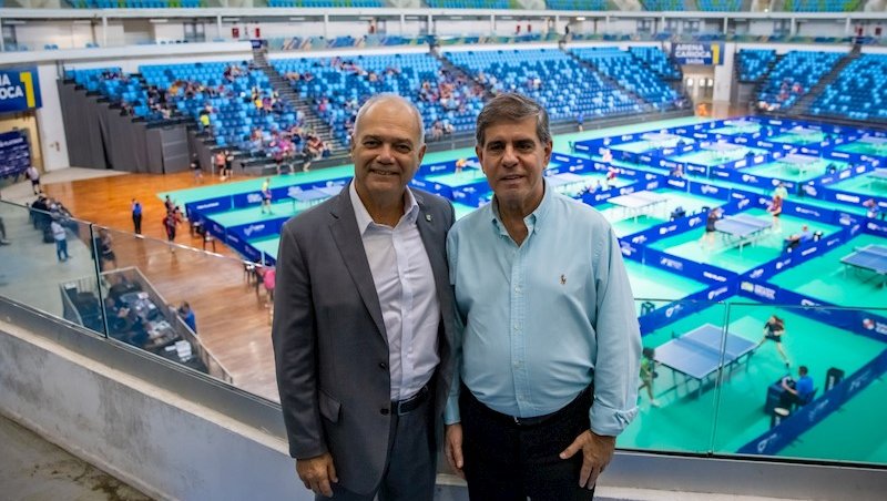 Presidentes do COB, Paulo Wanderley, e da CBTM, Al