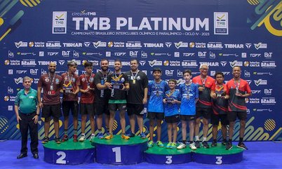 Academia Power Pong/SP fatura o título do Absoluto D masculino de Equipes de Clubes do TMB Platinum - Campeonato Brasileiro