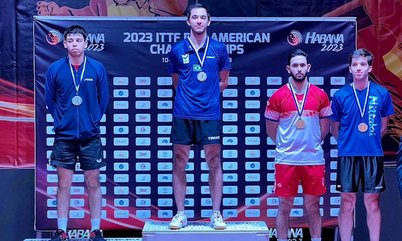 Hugo Calderano confirma favoritismo e fatura o ouro no Campeonato Pan-Americano de Tênis de Mesa