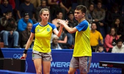 Dupla Bruna Takahashi e Vitor Ishiy sobe 32 posições no ranking e desempenho anima técnico para a disputa do Pré-Olímpico