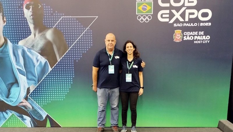 Camila Cardoso e Sandro Abrão participaram de ativ