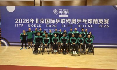 Delegação brasileira chega à China para o ITTF World Para Elite Beijing 2026