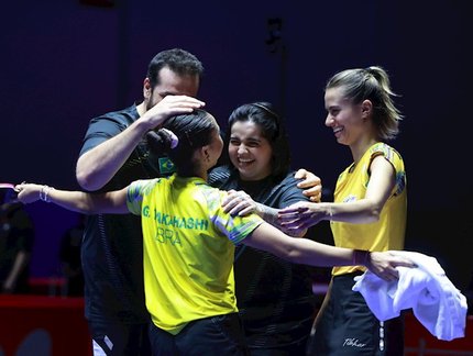 Histórico! Seleção brasileira feminina entra no top-10 do ranking mundial de tênis de mesa pela primeira vez