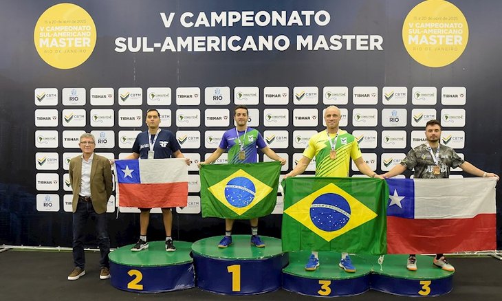 Líderes do ranking nacional, Allan Sarmento e Valesca Maranhão são campeões do Sul-americano Master