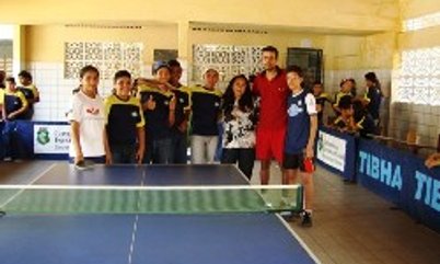 DESAFIO DO SAQUE NA ESCOLA JOSÉ BARCELOS