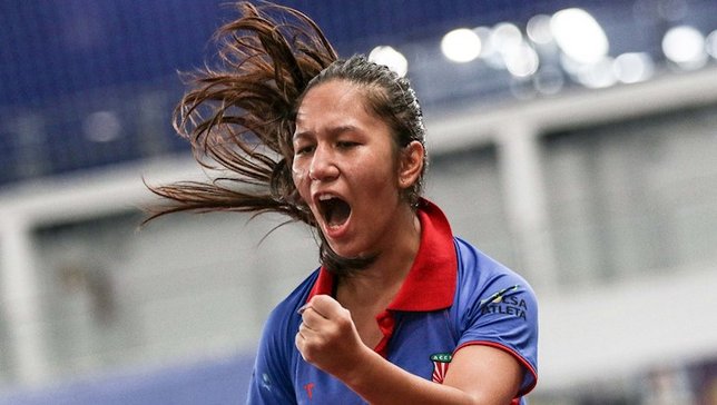 Tainara Tanaka vibra na final do juvenil. Foto: Da