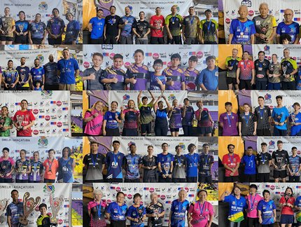 Tênis de Mesa de Araçatuba fica em 3º lugar em etapa da Liga Oeste