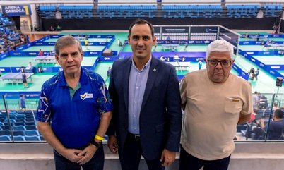 Diretor de Desenvolvimento Esportivo do COB, Kenji Saito acompanha o dia inaugural do WTT Youth Contender, no Rio