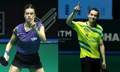 Hugo Calderano e Bruna Takahashi saem atrás, mas viram partida e se garantem nas quartas do Pan-Americano