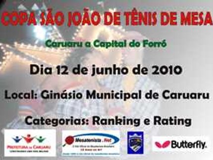 COPA SÃO JOÃO DE TÊNIS DE MESA
