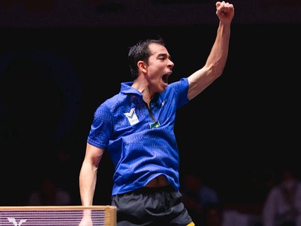 Hugo Calderano é campeão do WTT Contender Buenos Aires