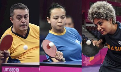 David Freitas, Marliane Santos e Millena França completam a equipe brasileira de tênis de mesa nos Jogos Paralímpicos