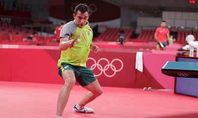 Estreante desta segunda-feira, Hugo Calderano disputa a sua segunda Olimpíada como principal esperança do Brasil